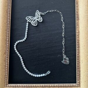 Sparkling Butterfly Pendant Necklace